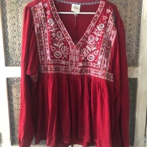 Long sleeve baby doll shirt